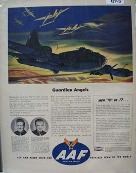 Army Air Forces Guardian Angels Ad 1944