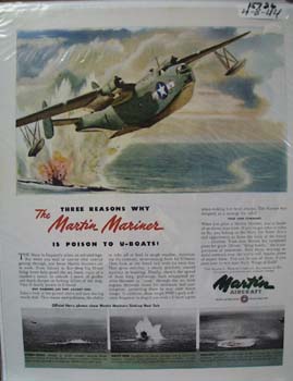 Martin Aircraft Poison to U-Boats Ad 1944