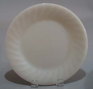 Fire King Ivory Swirl Dinner Plate