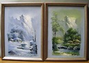 Pr of Sim JH paintings, These look oriental