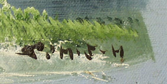 Pr of Sim JH paintings, These look oriental