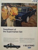 Ford Mustang Sweetheart of Supermarket Ad 1966