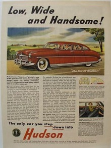 Hudson Low Wide & Handsome Ad 1948
