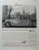 Jaguar Finest Car in It's Class Ad 1949