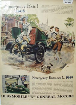 Oldsmobile Emergency Exit Ad 1945