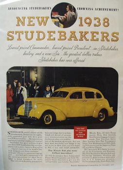 Studebaker Crowning Achievement Ad 1937