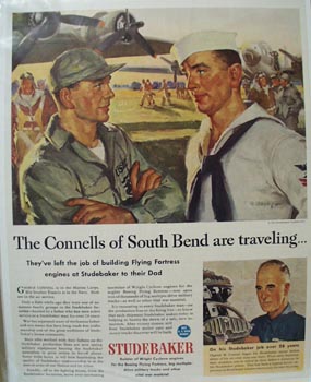 Studebaker Connells of So Bend are Traveling Ad 1944