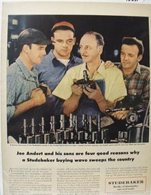 Studebaker's Joe Andert & Sons Ad 1950