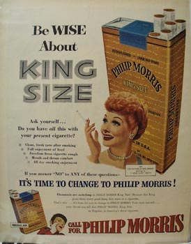 Philip Morris Be Wise Ad 1953