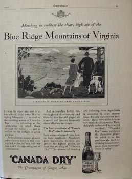 Canada Blue Ridge Mountains Ad 1929