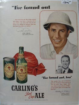 Carling's Ale I've Found Out Ad 1950