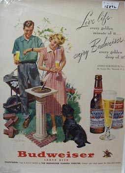 Budweiser Live Life Ad 1951