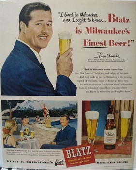 Blatz Beer Lived in Milwaukee Ad 1948