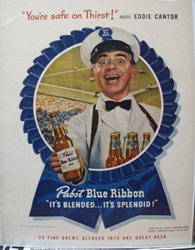 Pabst Beer Eddie Cantor Ad 1947