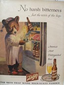 Schlitz Beer No harsh Bitterness Ad 1946