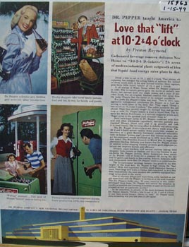 Dr Pepper Love that Lift Ad 1949