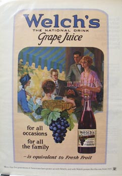 Welch's Grape Juice For The Family Ad 1976