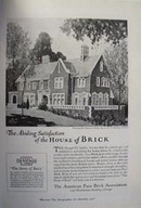 American Face Brick Abiding Satisfaction Ad 1920