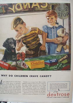 Dextrose Children Crave Candy Ad 1946