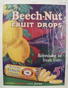 Beech Nut Lemon Drops Ad 1926