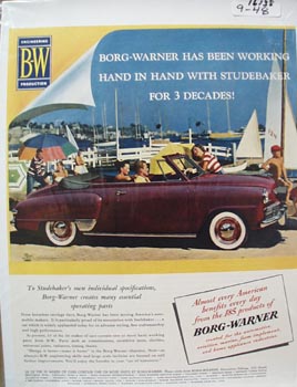 Borg Warner Hand in Hand Studebaker Ad 1948