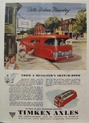 Timken Axle Inter Urban Newsboy Ad 1945