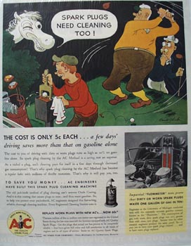 A C Spark Plug Need Cleaning Too Ad 1936