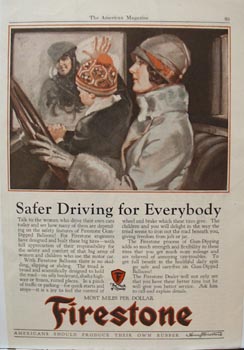 Firestone Safer Driving ad 1927