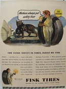 Fisk Tires Mothers Put Safety First Ad 1945