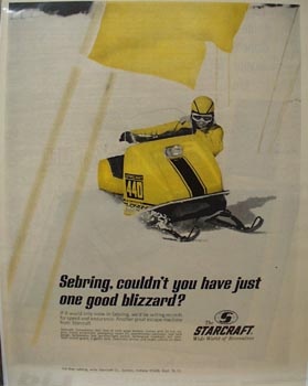 Starcraft Snowmobile One Good Blizzard Ad 1959