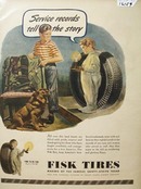 Fisk Tires Service Records Tell Story Ad 1945