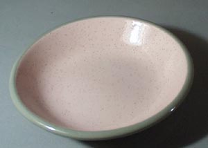 Harkerware Stoneware China in Pink Fruit Bowl