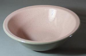 Harkerware Stoneware China in Pink Serving Bowl