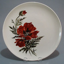 Hand Painted Poppies Dinner Plate