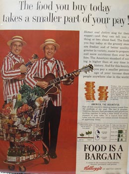Kellogg's and Homer & Jethro Ad 1964