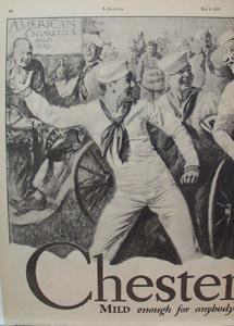Chesterfield What a Cigarette Means Ad 1929