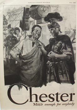 Chesterfield Actors on Stage Ad 1929
