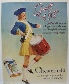 Chesterfield Spirit of '38 Ad 1938