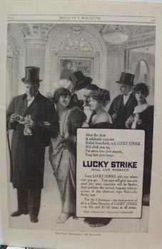 Lucky Strike After the Show Ad 1914