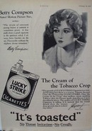 Lucky Strike Betty Compson Ad 1928