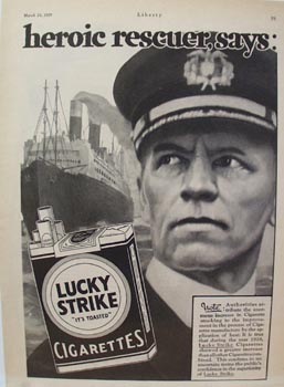 Lucky Strike Heroic Rescuer Ad 1929