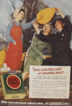 Lucky Strike Joe Cuthrell Lighter Leaf Ad 1941