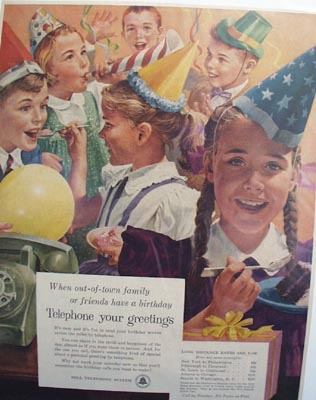 Bell telephone your greetings Ad 1956.