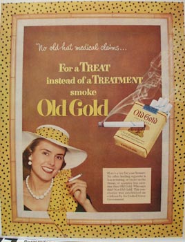 Old Gold No Old Hat Ad 1952