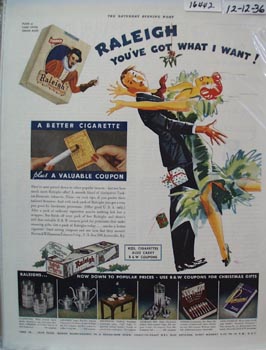 Raleigh Got What I Want Ad 1936