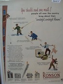 Ronson Should Read Our Mail Ad 1950