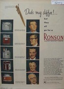 Ronson Dads May Differ Ad 1950