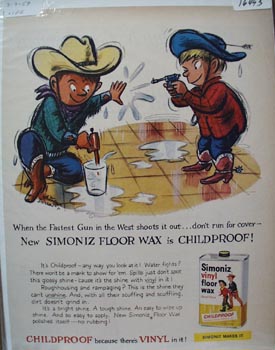 Simoniz Wax Fastest Gun Ad 1959