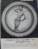 Maidenform Bra Real Dish Ad 1960