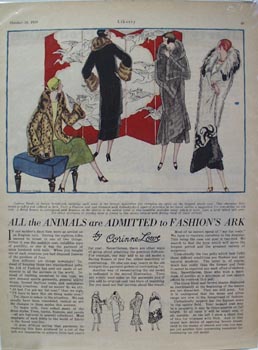 Fur Coats Fashion's Ark Article 1924